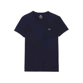T-shirt με V λαιμόκοψη από βαμβάκι Pima