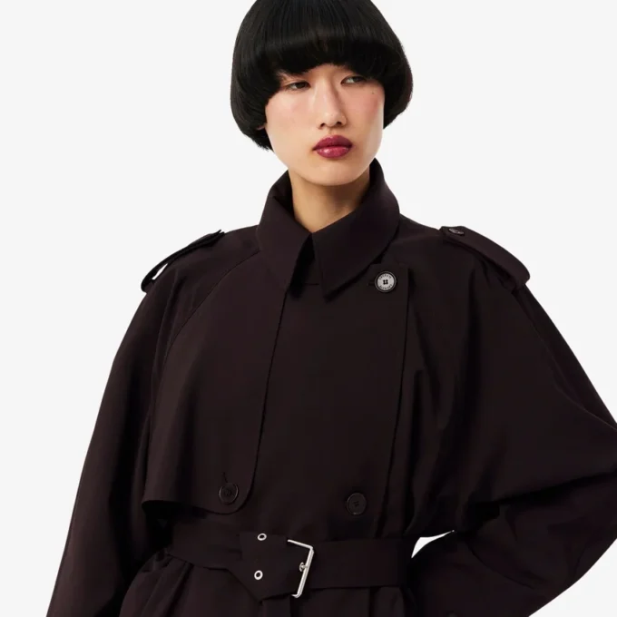Τρέντς κοτ από μείγμα μαλλιού σε oversized γραμμή Τρέντς κοτ από μείγμα μαλλιού σε oversized γραμμή