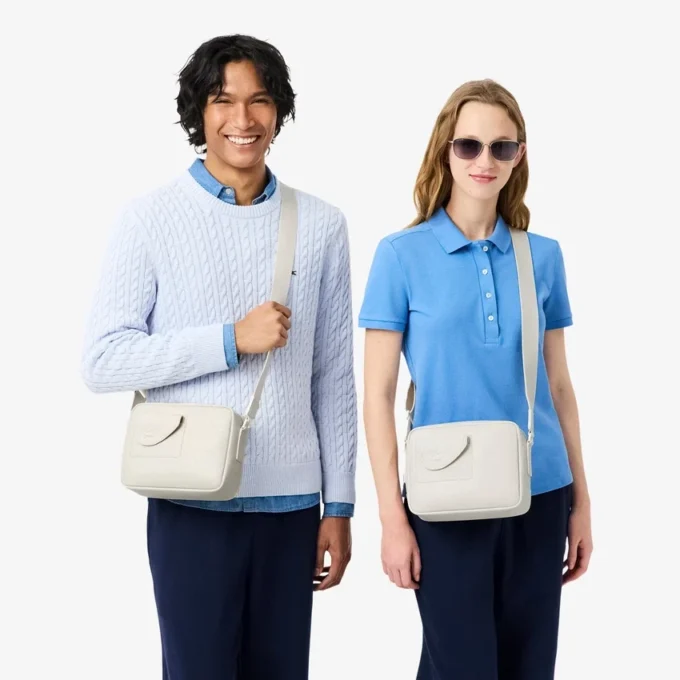 Τσάντα Lacoste Club από δέρμα με υφή Τσάντα Lacoste Club από δέρμα με υφή