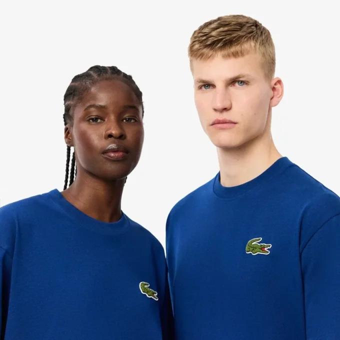 Unisex φαρδύ T-shirt από βαρύ βαμβάκι με λογότυπο Unisex φαρδύ T-shirt από βαρύ βαμβάκι με λογότυπο