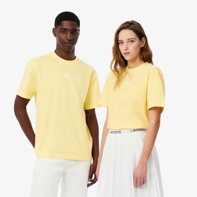 Unisex βαμβακερό T-shirt με χαρακτηριστικό τύπωμα Unisex βαμβακερό T-shirt με χαρακτηριστικό τύπωμα