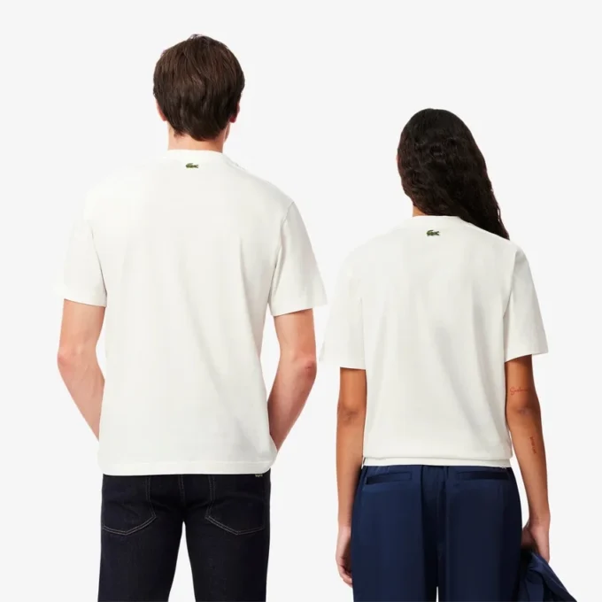 Unisex βαμβακερό T-shirt με χαρακτηριστικό τύπωμα Unisex βαμβακερό T-shirt με χαρακτηριστικό τύπωμα