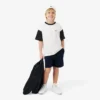 Βαμβακερό T-shirt με αντίθεση στο τελείωμα Βαμβακερό T-shirt με αντίθεση στο τελείωμα