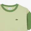 Βαμβακερό T-shirt με αντίθεση στο τελείωμα Βαμβακερό T-shirt με αντίθεση στο τελείωμα