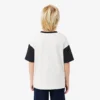 Βαμβακερό T-shirt με αντίθεση στο τελείωμα Βαμβακερό T-shirt με αντίθεση στο τελείωμα