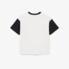 Βαμβακερό T-shirt με αντίθεση στο τελείωμα Βαμβακερό T-shirt με αντίθεση στο τελείωμα