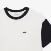 Βαμβακερό T-shirt με αντίθεση στο τελείωμα Βαμβακερό T-shirt με αντίθεση στο τελείωμα
