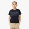 Βαμβακερό T-shirt με χρωματικά μπλοκ Βαμβακερό T-shirt με χρωματικά μπλοκ