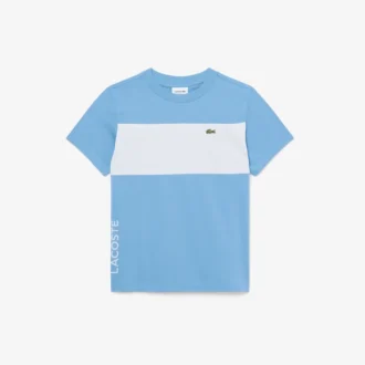 Βαμβακερό T-shirt με χρωματικά μπλοκ