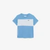 Βαμβακερό T-shirt με χρωματικά μπλοκ Βαμβακερό T-shirt με χρωματικά μπλοκ