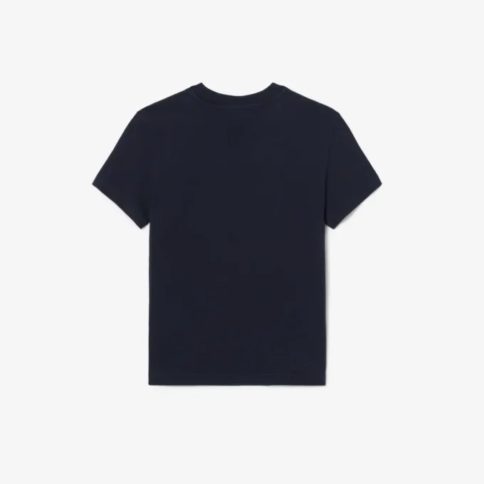 Βαμβακερό T-shirt με χρωματικά μπλοκ Βαμβακερό T-shirt με χρωματικά μπλοκ