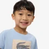 Βαμβακερό T-shirt με διακοσμητικό έμβλημα Βαμβακερό T-shirt με διακοσμητικό έμβλημα