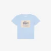 Βαμβακερό T-shirt με διακοσμητικό έμβλημα Βαμβακερό T-shirt με διακοσμητικό έμβλημα