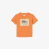 Βαμβακερό T-shirt με διακοσμητικό έμβλημα
