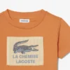 Βαμβακερό T-shirt με διακοσμητικό έμβλημα