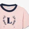 Βαμβακερό T-shirt με έμβλημα σε αντίθεση
