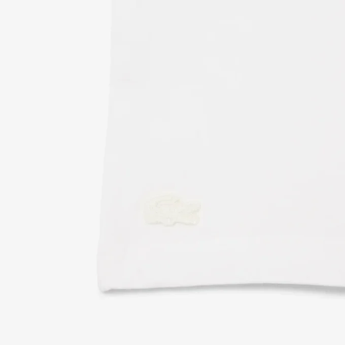 Βαμβακερό T-shirt με έμβλημα σε αντίθεση Βαμβακερό T-shirt με έμβλημα σε αντίθεση
