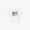 Βαμβακερό T-shirt με γραφικό τύπωμα Βαμβακερό T-shirt με γραφικό τύπωμα