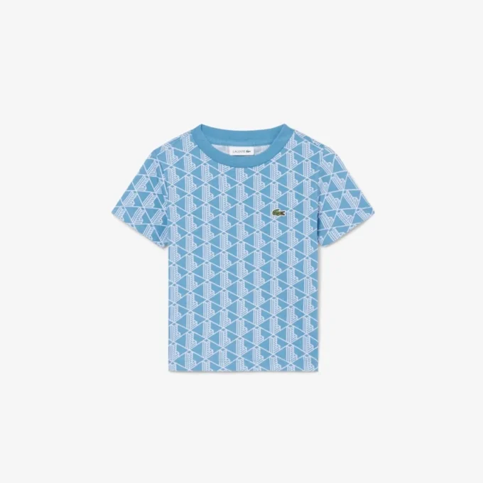 Βαμβακερό T-shirt με μονόγραμμα