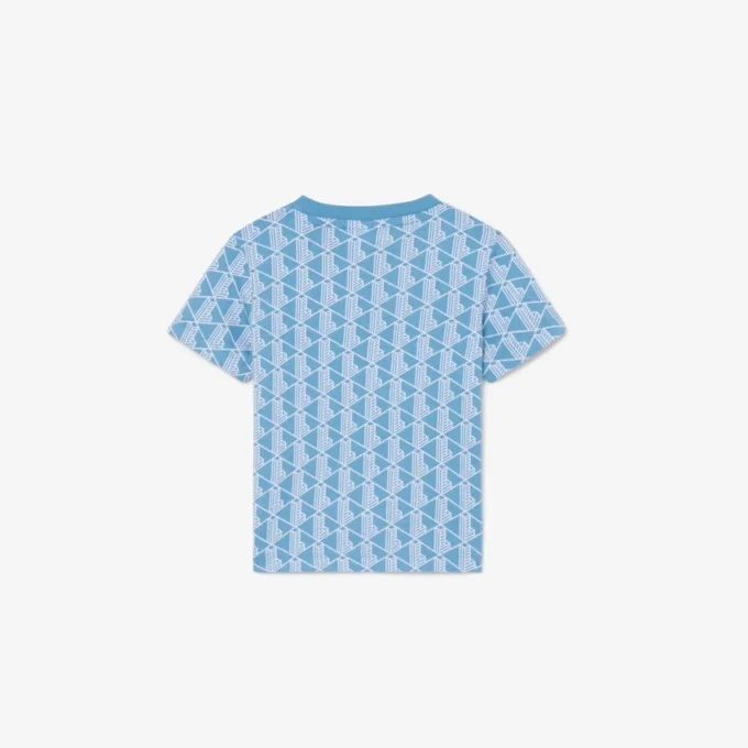 Βαμβακερό T-shirt με μονόγραμμα