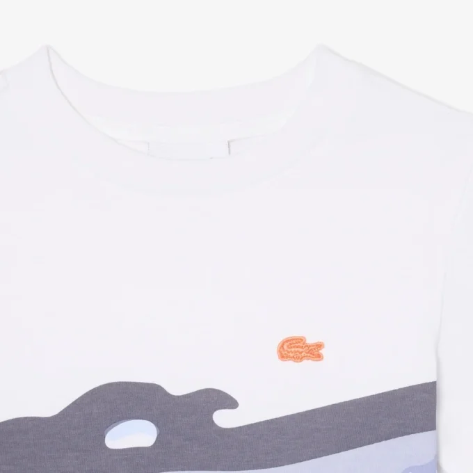 Βαμβακερό T-shirt με σχέδιο κροκοδείλου