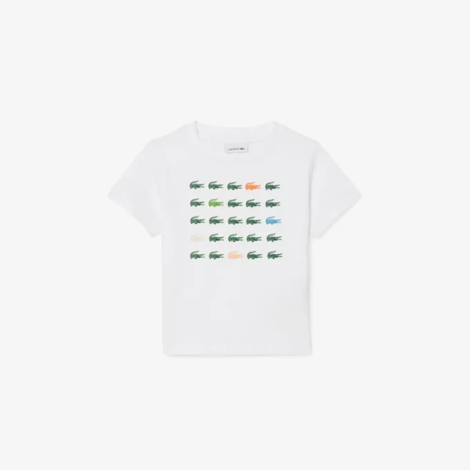 Βαμβακερό T-shirt με τύπωμα κροκοδείλου Βαμβακερό T-shirt με τύπωμα κροκοδείλου