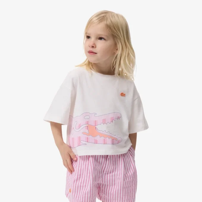 Βαμβακερό T-shirt με τύπωμα κροκοδείλου Βαμβακερό T-shirt με τύπωμα κροκοδείλου