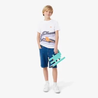 Βαμβακερό T-shirt με τύπωμα κροκοδείλου