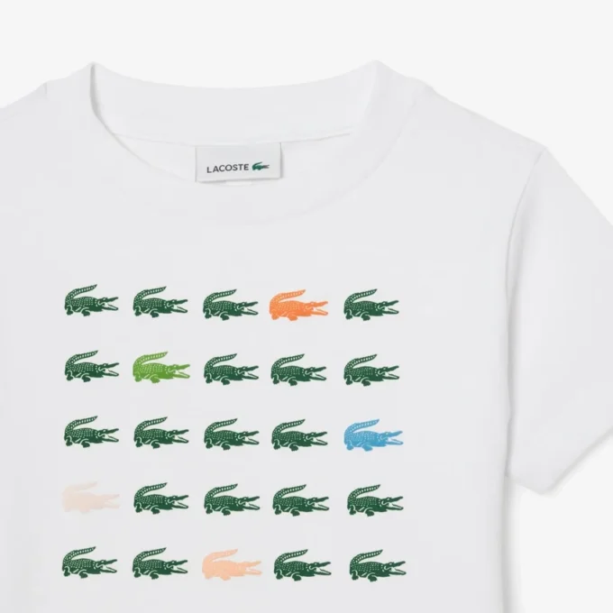Βαμβακερό T-shirt με τύπωμα κροκοδείλου Βαμβακερό T-shirt με τύπωμα κροκοδείλου