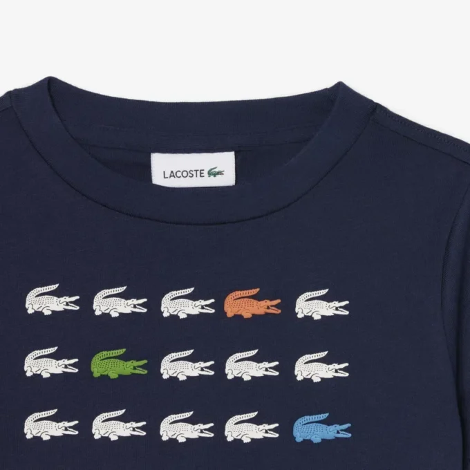 Βαμβακερό T-shirt με τύπωμα κροκοδείλου Βαμβακερό T-shirt με τύπωμα κροκοδείλου