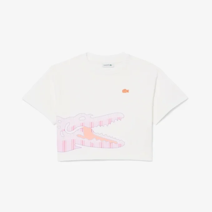 Βαμβακερό T-shirt με τύπωμα κροκοδείλου Βαμβακερό T-shirt με τύπωμα κροκοδείλου