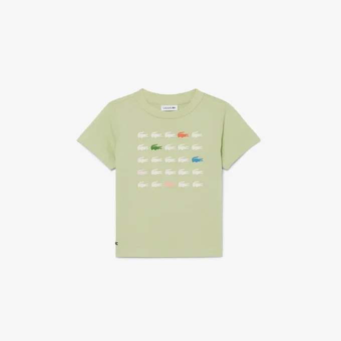 Βαμβακερό T-shirt με τύπωμα κροκοδείλου