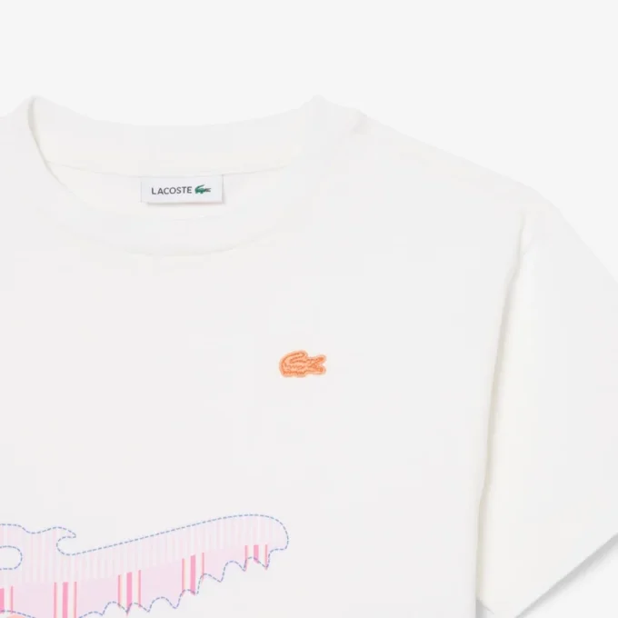 Βαμβακερό T-shirt με τύπωμα κροκοδείλου Βαμβακερό T-shirt με τύπωμα κροκοδείλου