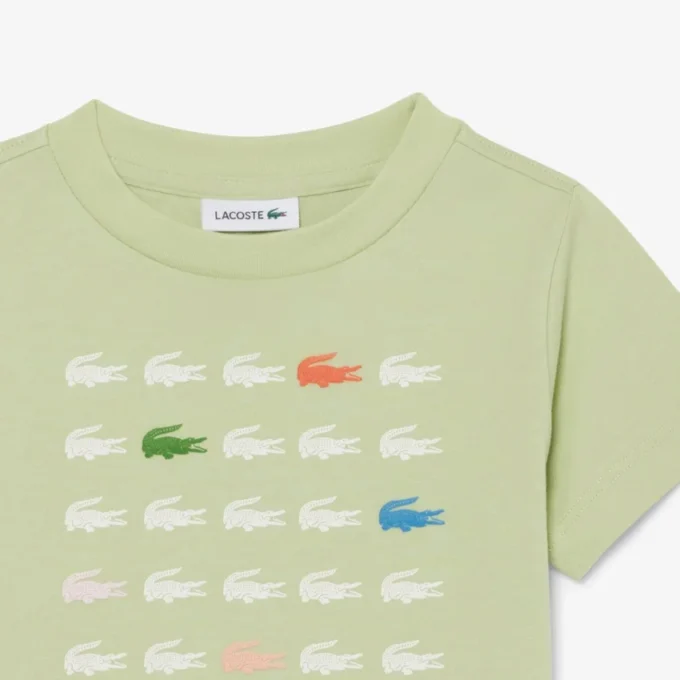 Βαμβακερό T-shirt με τύπωμα κροκοδείλου