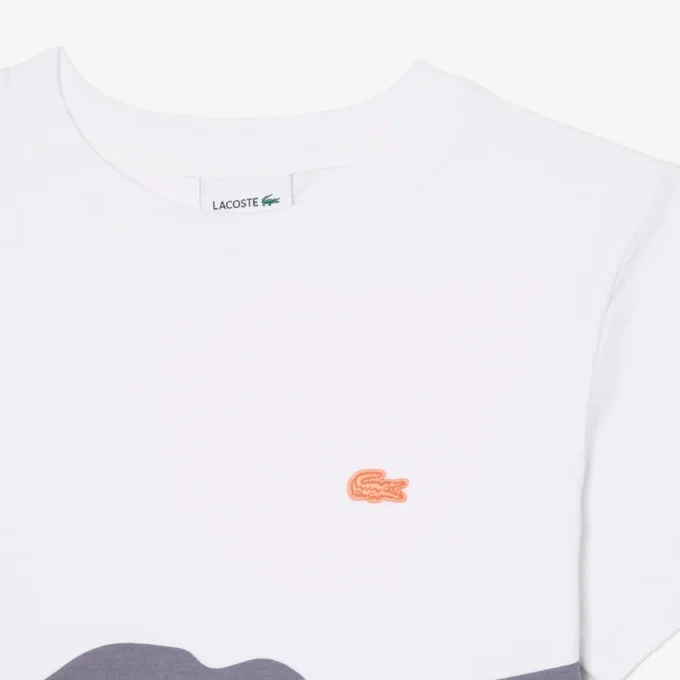 Βαμβακερό T-shirt με τύπωμα κροκοδείλου